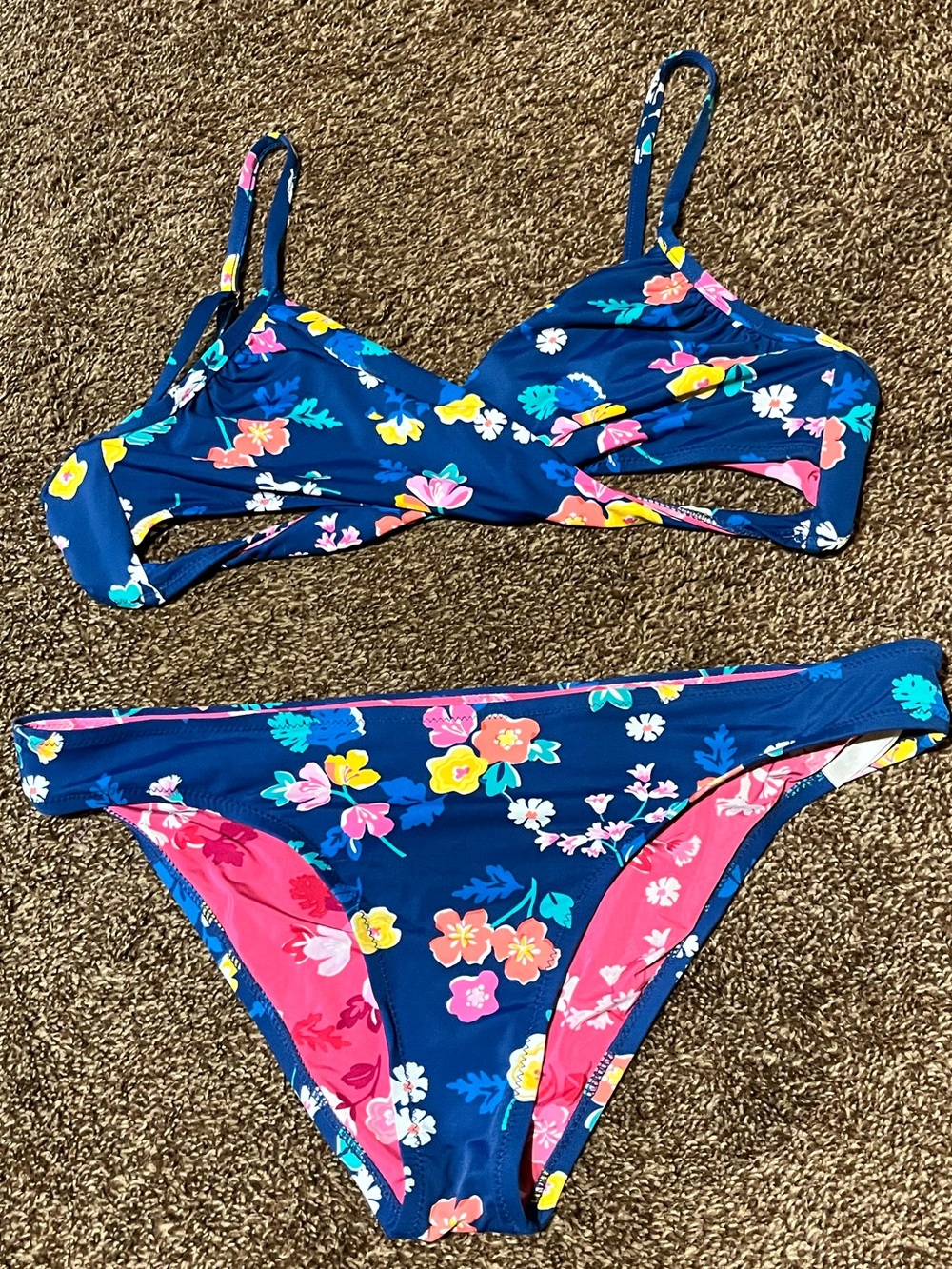 Vera Bradley Medium Floral Crossover bikini
